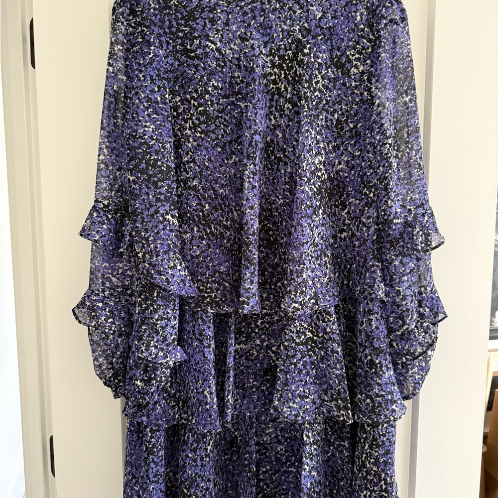 Taylor Women's Long Sleeve Dress in Blue and Black